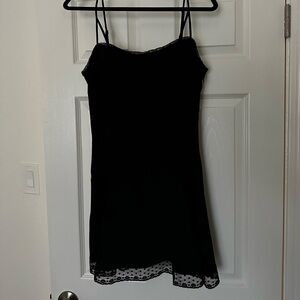 aritzia black mini dress